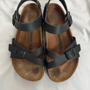 Birkenstock Rio Black Sandals 37